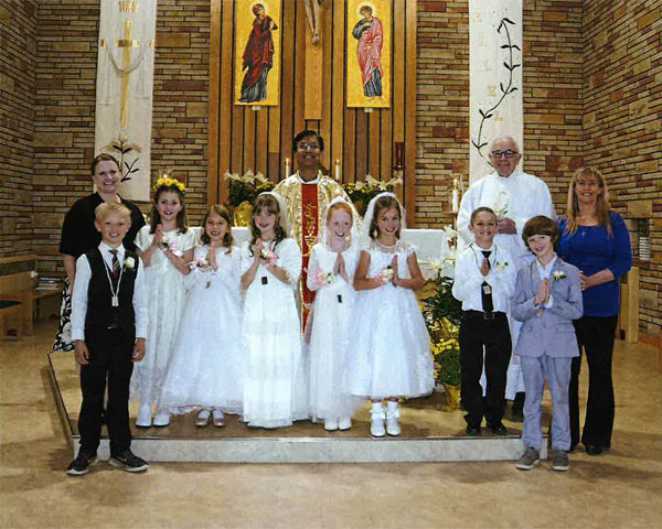 First Holy Communion 2024.  Photo credit: Jody Moser